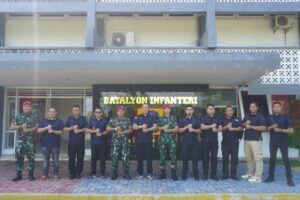 Perkuat Sinergi, Lapas Narkotika Langkat Sambangi Batalyon Infanteri 8 Marinir Pangkalan Brandan